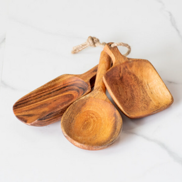 3 Piece Wood Serving Set