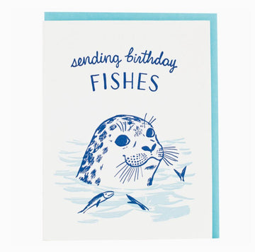 "Sending Birthday Fishes" (Birthday Card)