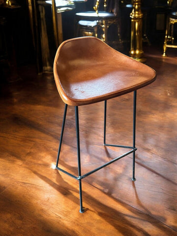 Leather Tack Shop Bar Stool