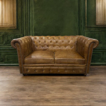 Buffalo Leather Chesterfield Sofa