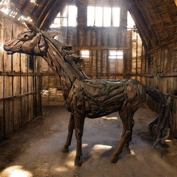 Amazing Teak Horse