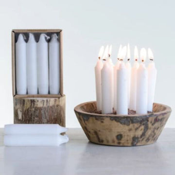 Unscented Short Taper Candles