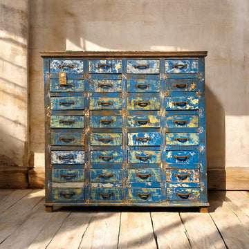 Amazing Blue Cubby Cabinet