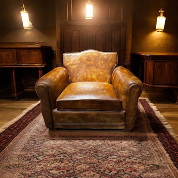 Worn Leather Chair