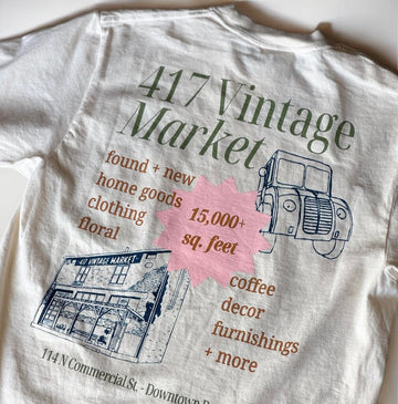 417 Ivory Retro Tee