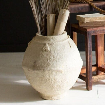 Stunning Vintage Paper Mache Urn