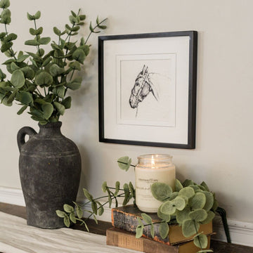 Amazing Black & White Horse Print