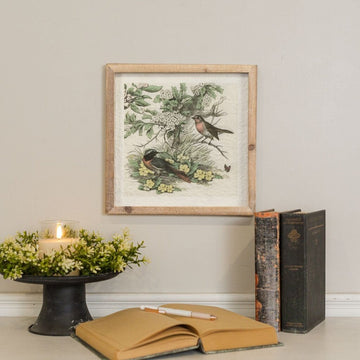 Playful Pair Of Birds Print