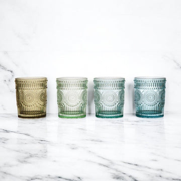 Embossed Drinking Glass
