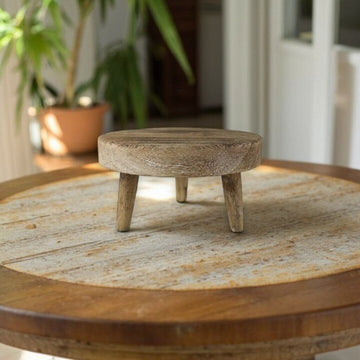Small 8" Footed Wood Riser