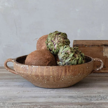 Terracotta Bowl + Handles