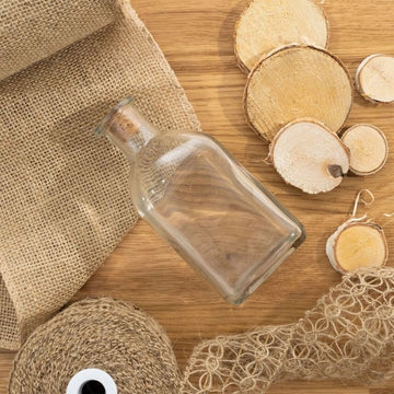 Square Glass Bottle + Cork