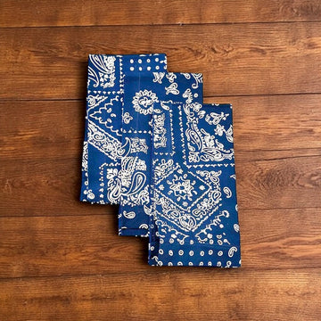 Classic Blue Bandana Napkin