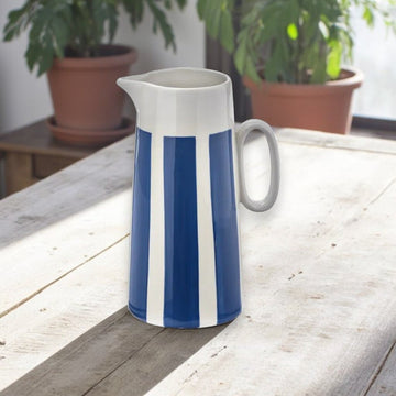 Bold Blue Stripe Pitcher