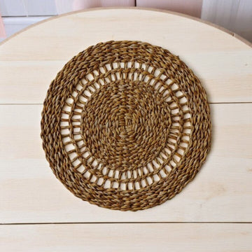 Natural Open Weave Seagrass Placemat