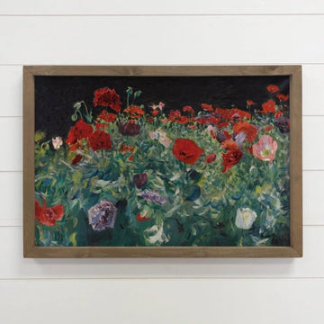 Poppy Flower Canvas Art