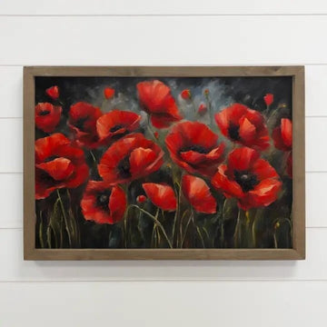Red Poppies Canvas Art