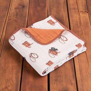 Life Is Better In Boots Muslin Quilt