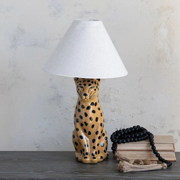 Cool Ceramic Cheetah Table Lamp