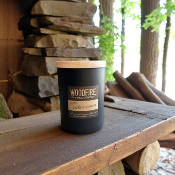 Wood Wick Soy Candle - Cedar Sauna