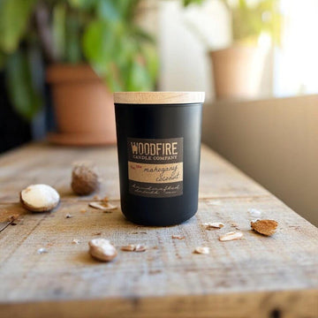 Wood Wick Soy Candle - Mahogany Coconut