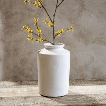 White Pillar Vase