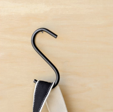 Black 4" Semi Gloss S Hook