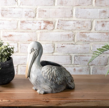Cement Pelican Planter
