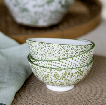Beautiful Green Patterned Bowl