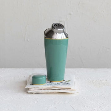 Teal Stainless Steel Cocktail Shaker