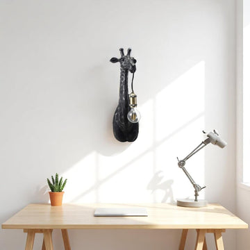 Resin & Metal Giraffe Wall Sconce