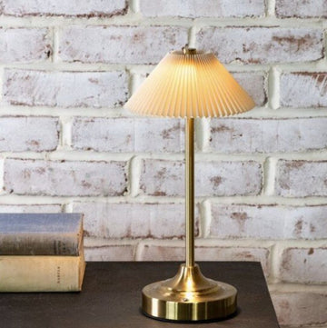 13" Rechargeable Gold LED Lamp