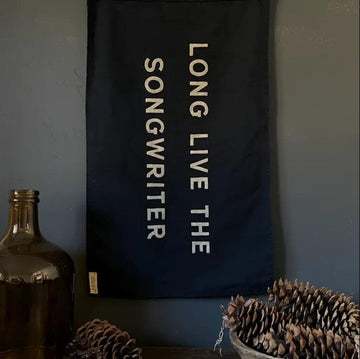 Long Live The Songwriter Canvas Flag