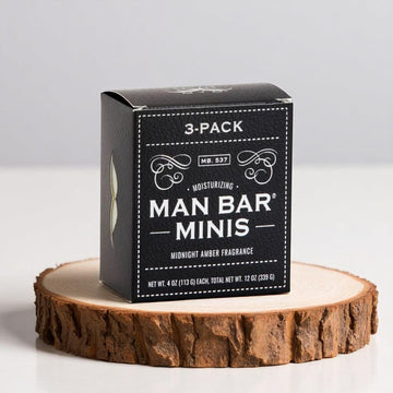Midnight Amber Man Bar Mini Set of 3