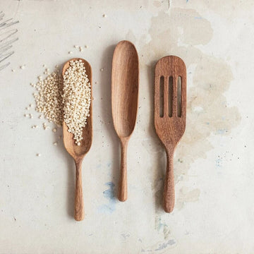 Carved Doussie Wood Spoon