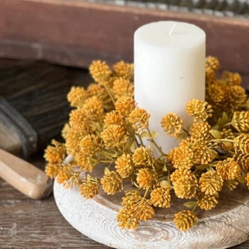 Golden Russet Cone Candle Ring