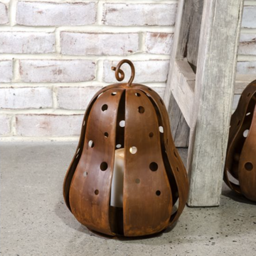 Rustic Skinny Gourd Lantern