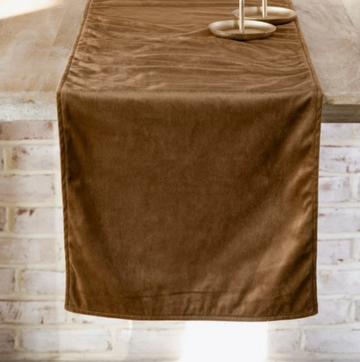 Nutmeg Velvet Table Runner