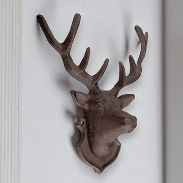 Amazing Cast Iron Deer Wall Decor