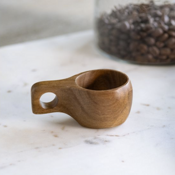 Wood Scoop Cup