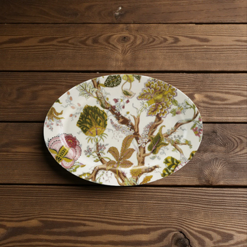 Beautiful Oval Botanical Platter - 16"