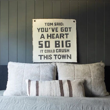 "Tom Said" Hand-Painted Wall Hanging