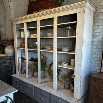 Old World Shelf + Drawer Piece