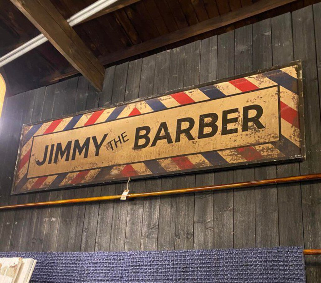 "Jimmy The Barber" Sign