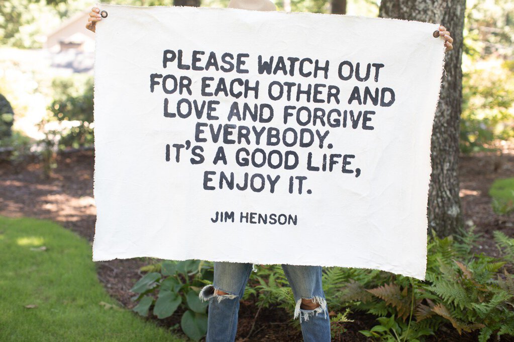 "It's a Good Life..." Jim Henson Wall Tarp