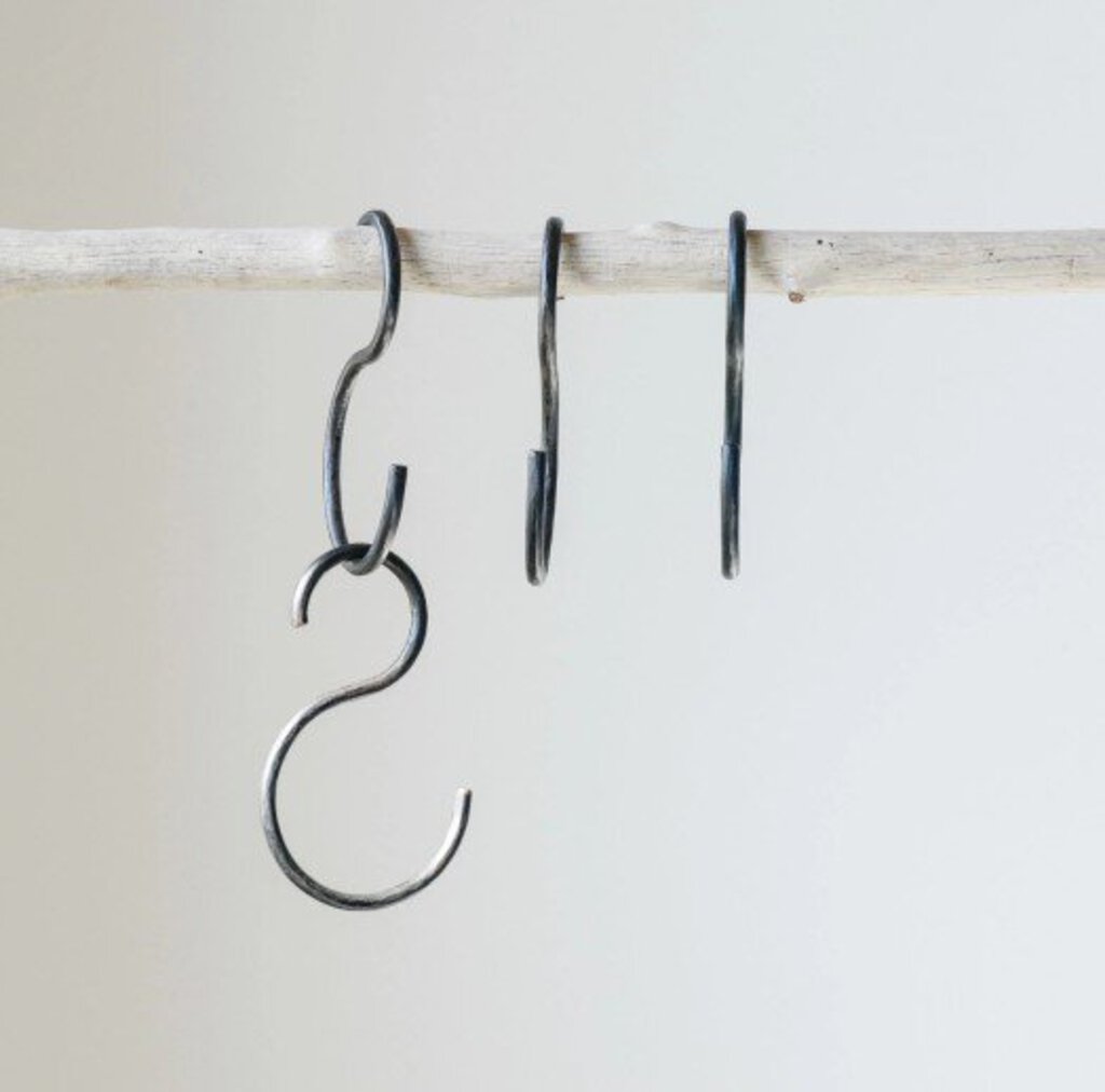 Hand-Forged Iron "S" Hook