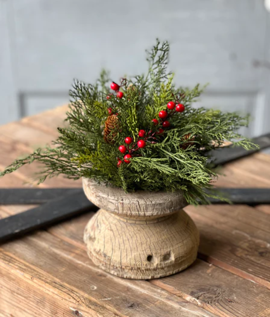 11" Alpine w/ Berries Half Sphere