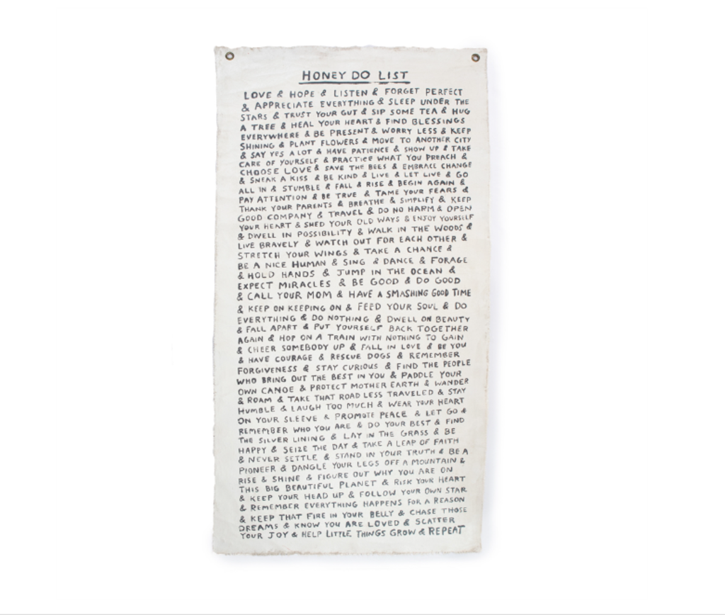 Honey Do List Wall Tarp- (32"x63")