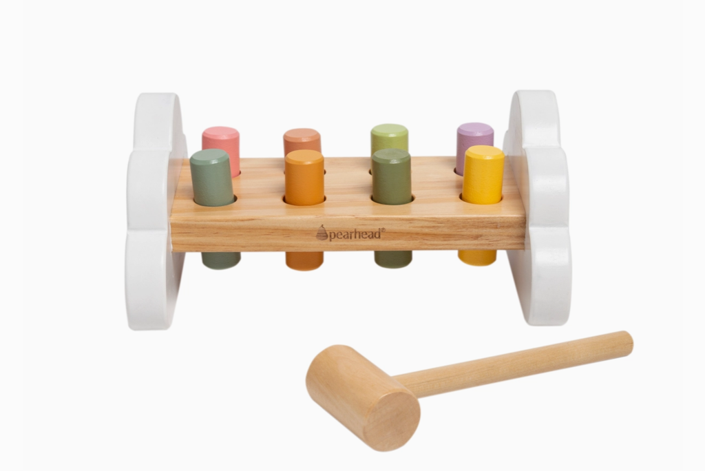 Wooden Hammer Bench Toy Set