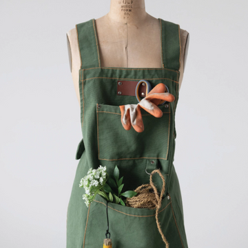 Green Cotton Apron